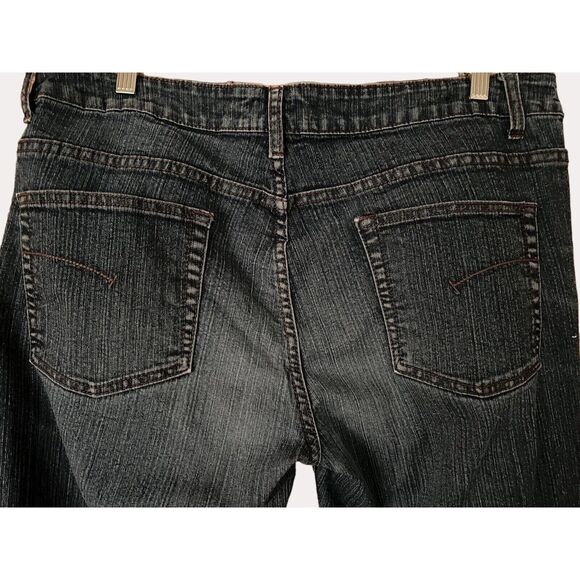 Bogari Straight Leg Denim Pants Jeans Medium Blue Rinse 14 - Picture 1 of 5